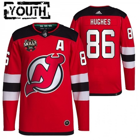 Kinder Eishockey New Jersey Devils Trikot Jack Hughes 86 2022 NHL All-Star Skills Authentic